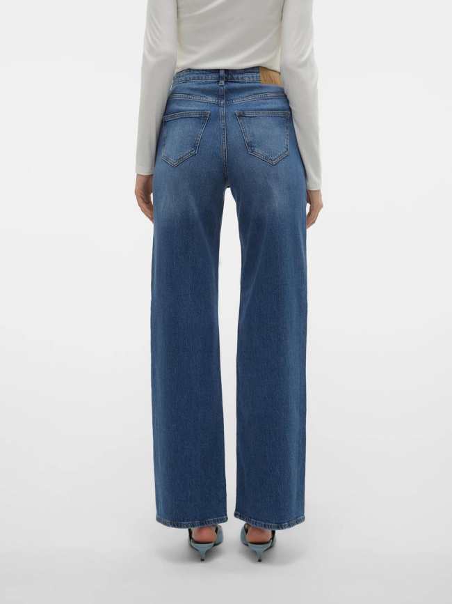 Jean taille haute wide fit wmtessa bleu femme - Vero Moda