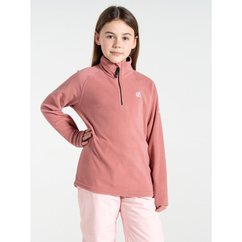 Pull polaire à col zippé freefand fleece rose enfant - Dare 2b