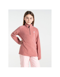 Pull polaire à col zippé freefand fleece rose enfant - Dare 2b