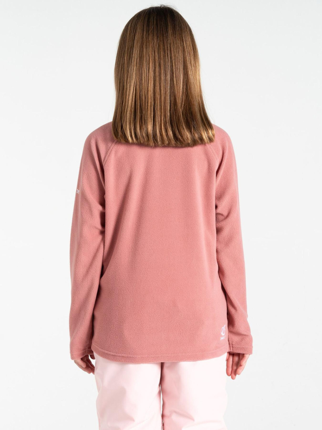 Pull polaire à col zippé freefand fleece rose enfant - Dare 2b