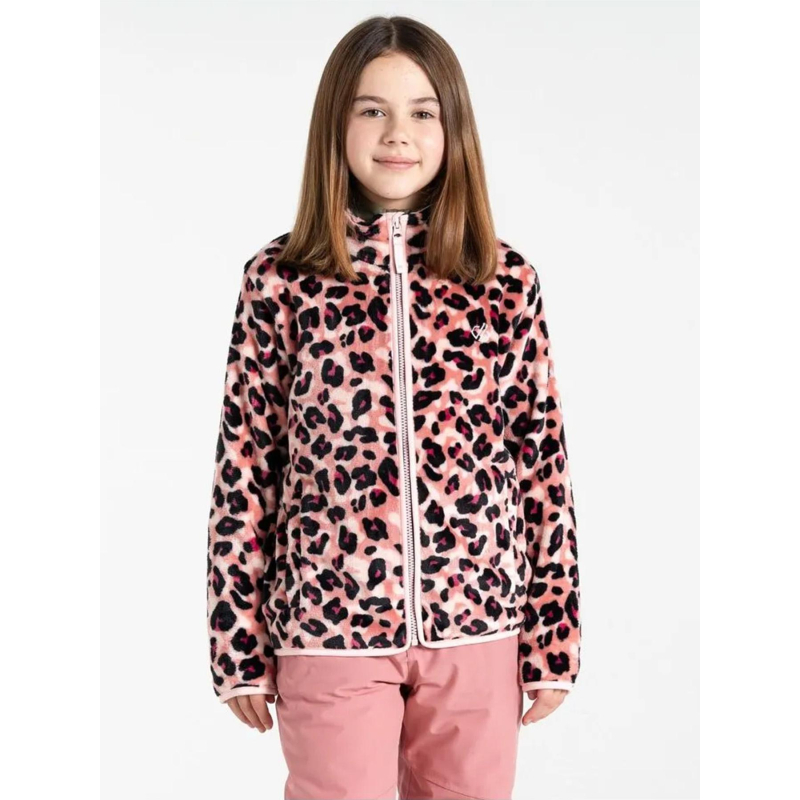 Veste polaire à motif leopard zesty rose fille - Dare 2b