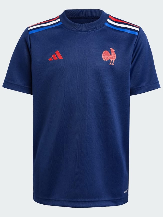 T-shirt domicile supporter ffr 24/25 bleu marine enfant - Adidas