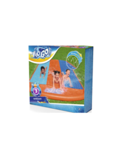 Le toboggan aquatique TRIPLE SLIDE 4,88M de Bestway